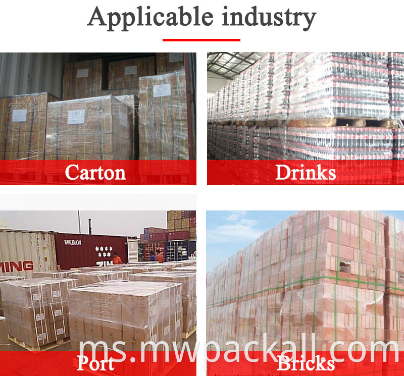 Pembalut Pallet Lengan Rotary Arm Pallet jenis Pintar Automatik Sepenuhnya dari Jentera Myway